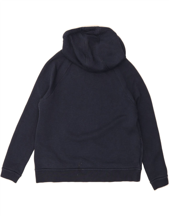 NIKE Womens Graphic Hoodie Jumper UK 14 Medium Navy Blue Vintage Nike and Second-Hand Nike from Messina Hembry 