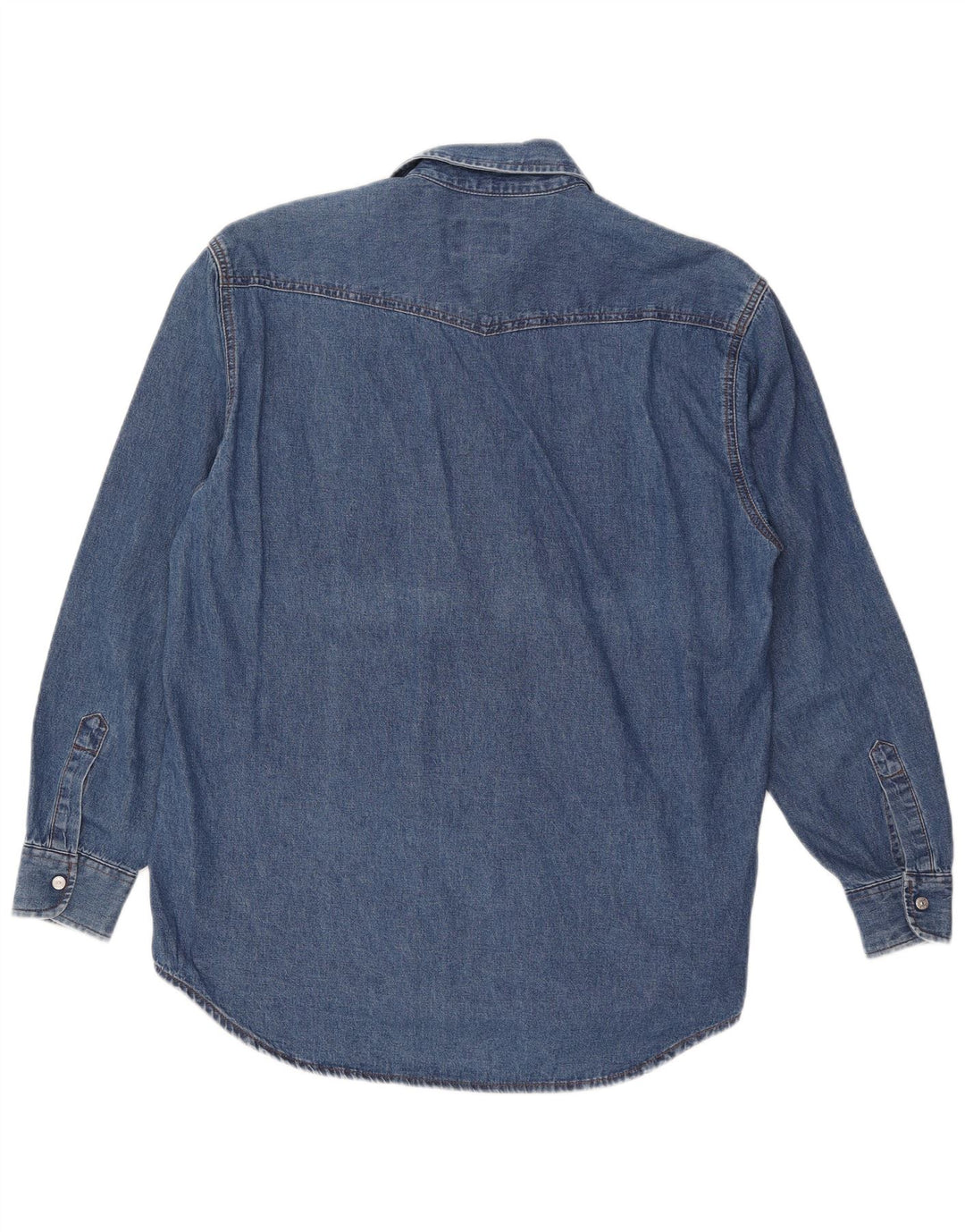 Мужская джинсовая рубашка Carrera, размер 39/40, средний синий хлопок, размер 39/40