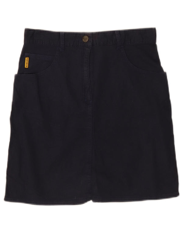 GIORGIO ARMANI Юбка-карандаш для девочек 11-12 лет W26 Темно-синий хлопок