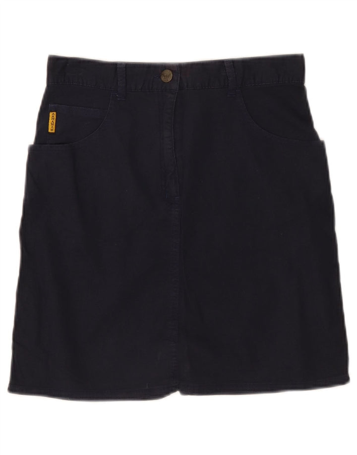 GIORGIO ARMANI Юбка-карандаш для девочек 11-12 лет W26 Темно-синий хлопок