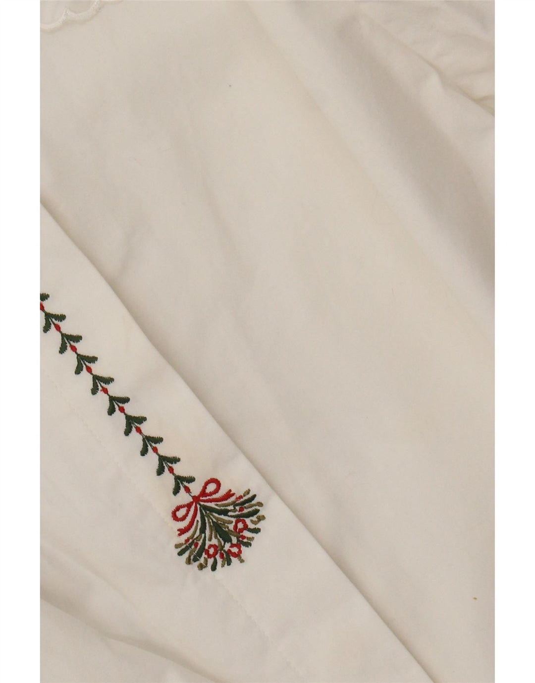 Женская блузка-рубашка Benetton IT 44 Medium Off White Хлопок