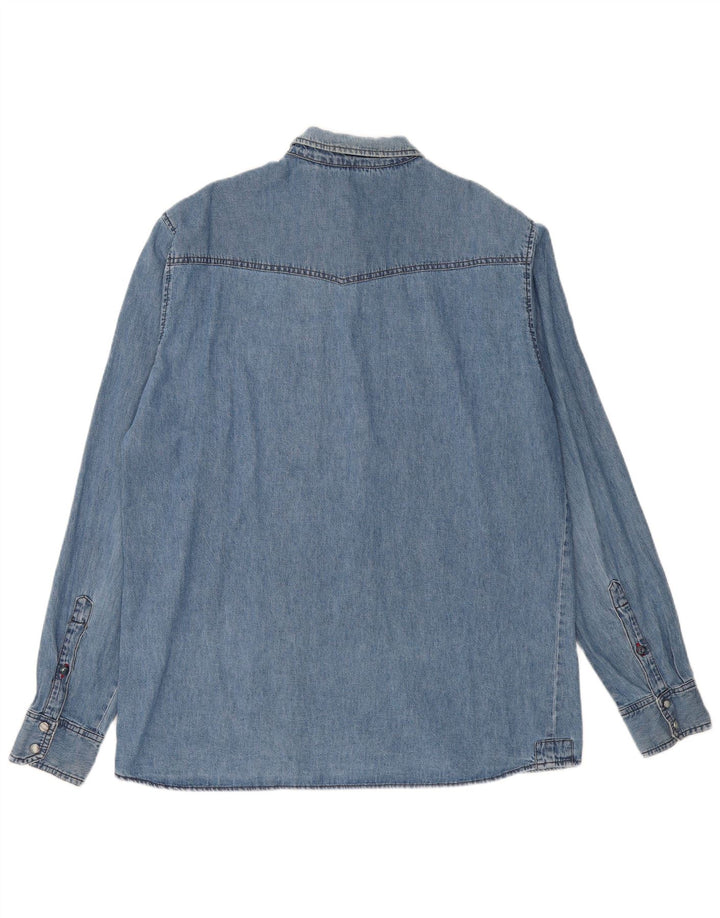 Мужская джинсовая рубашка Charro 2XL, синяя, хлопок