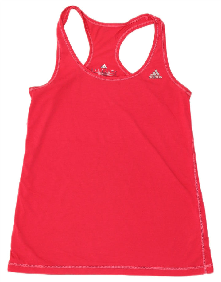 Женский топ Adidas Climalite Vest UK 12/14, средний розовый полиэстер
