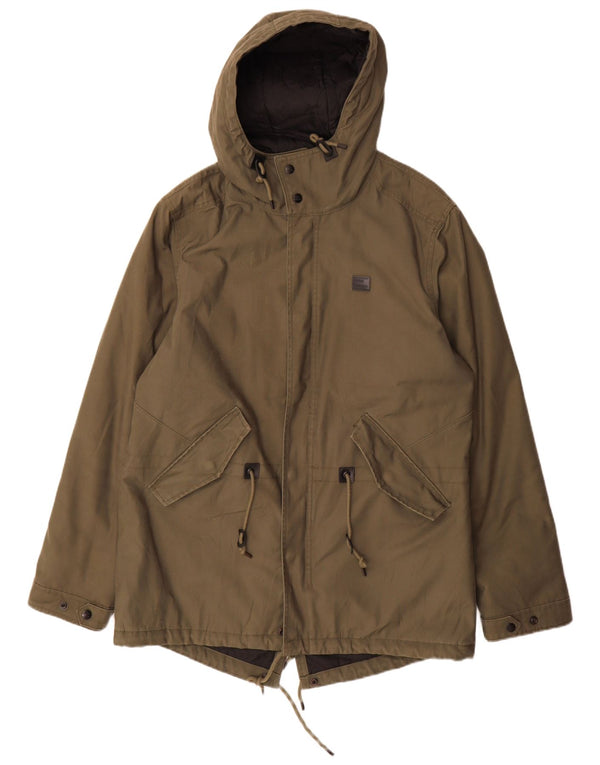 Мужская парка с капюшоном Vintage Industries UK 44 2XL, полиэстер цвета хаки