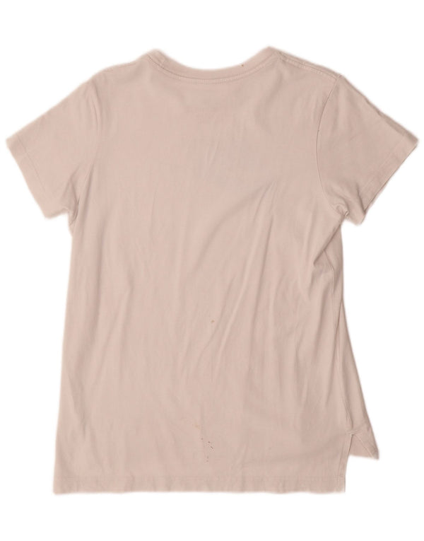 Футболка с рисунком NIKE для девочек, топ 13–14 лет, размер XL, белый