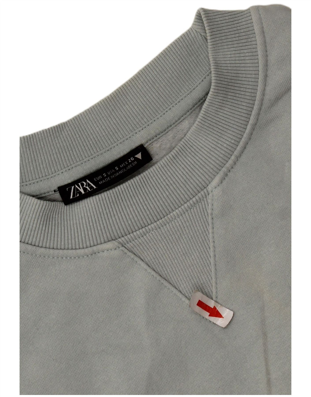 Женский свитер оверсайз Zara UK 10, маленький серый хлопковый джемпер