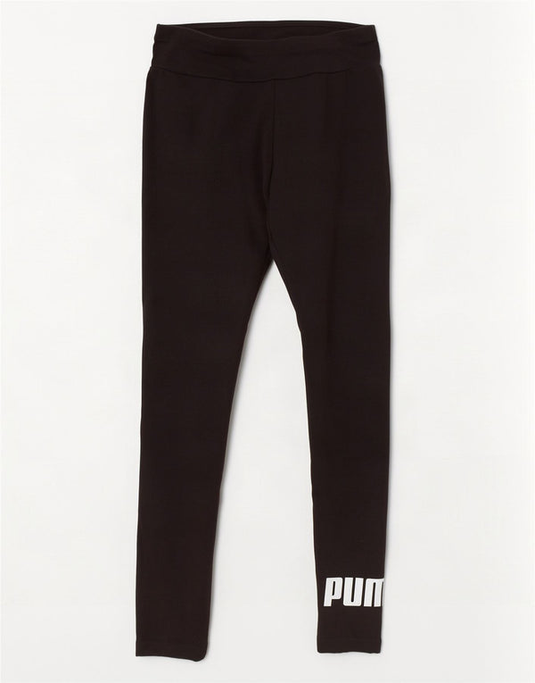 Женские леггинсы с рисунком Puma UK 10, маленькие черные хлопковые