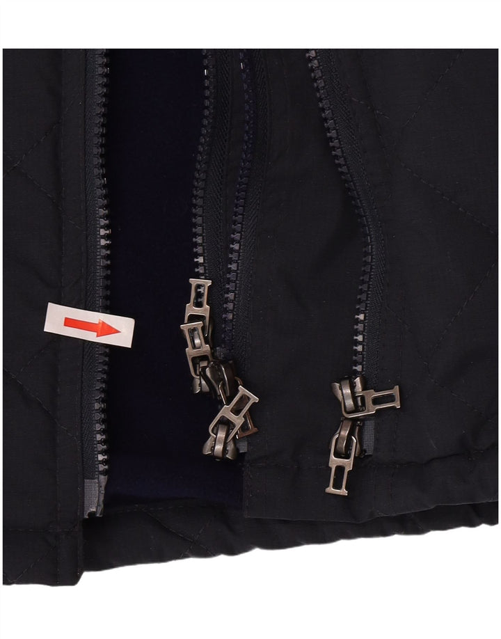 Мужская стеганая куртка Superdry UK 38, средний темно-синий нейлон