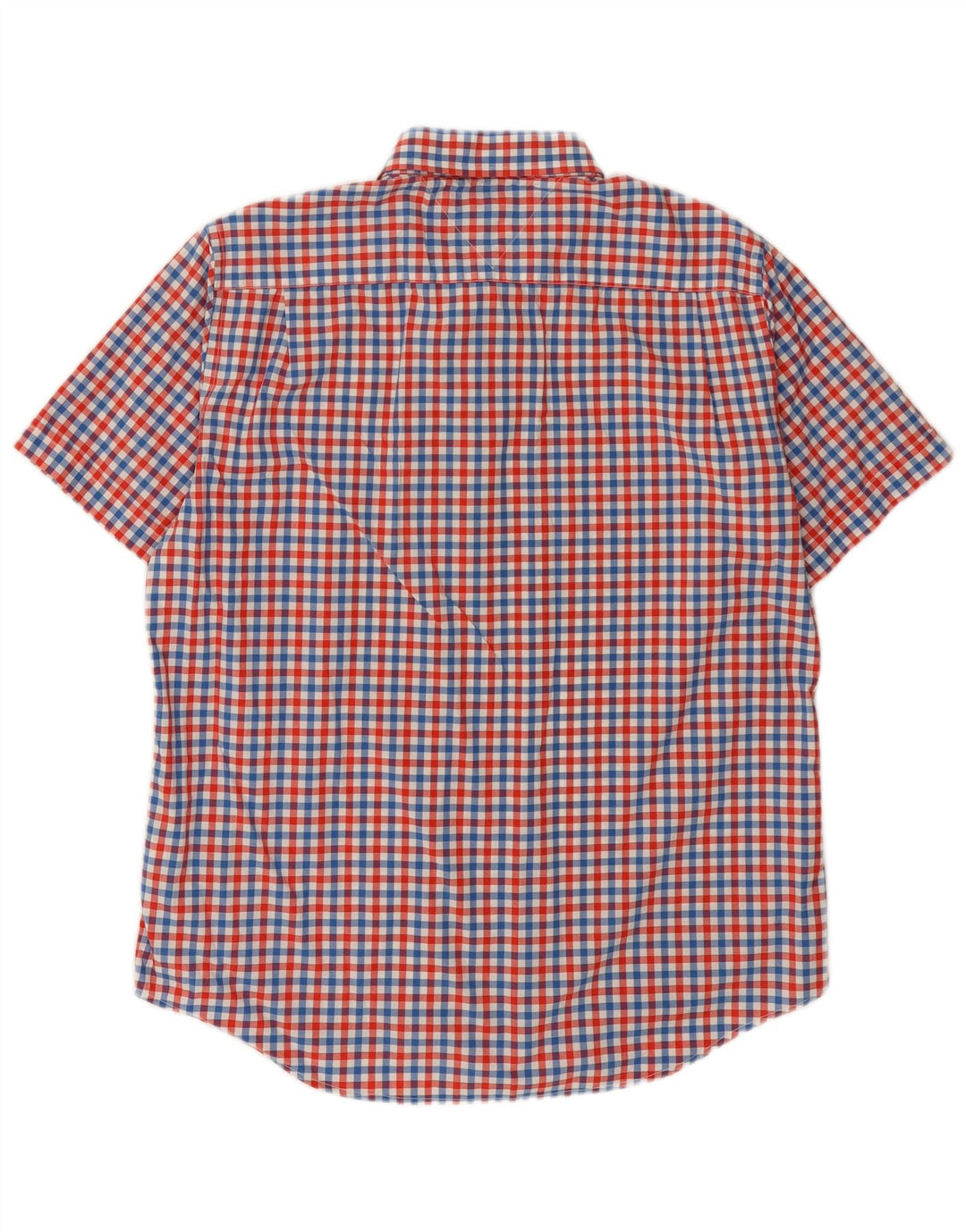 Tommy Hilfiger Мужская рубашка с коротким рукавом XL в разноцветную клетку, хлопок