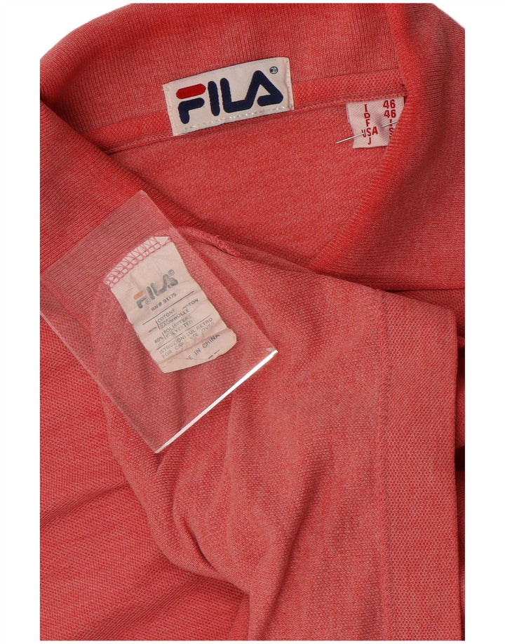 Рубашка Поло Мужская Fila IT 46 Маленькая Красная Хлопок