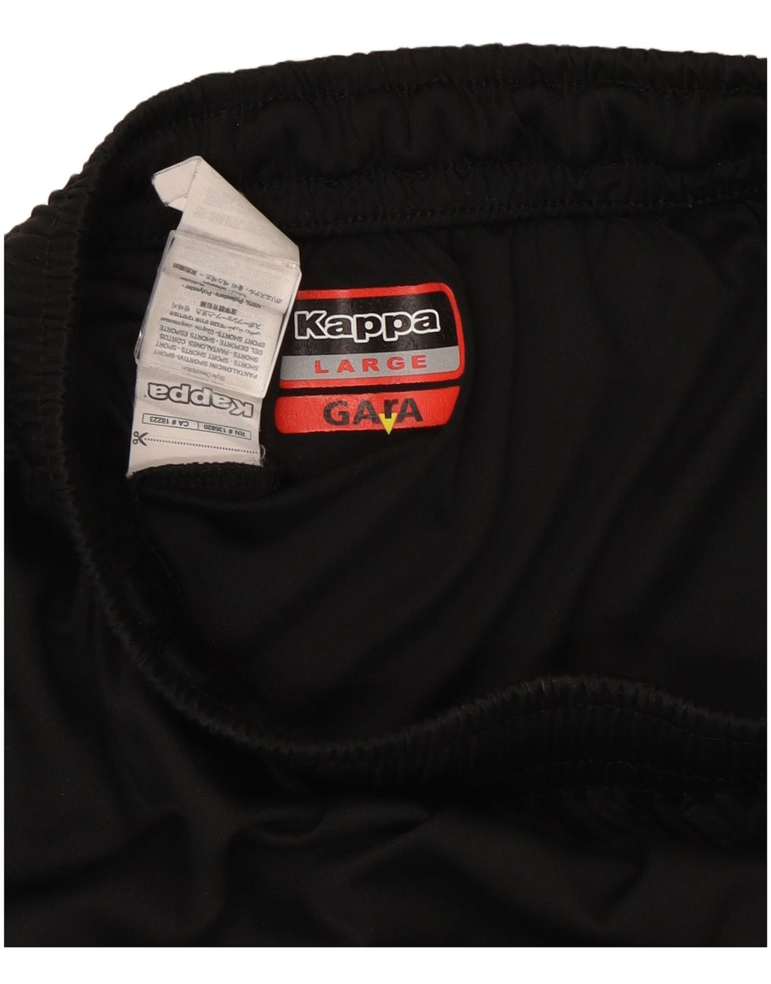 Kappa Boys Gara Спортивные шорты с рисунком, 11–12 лет, большие черные полиэстеровые шорты