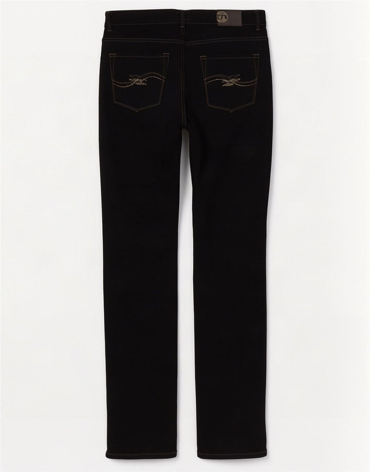 Женские прямые джинсы Trussardi W32 L33, черный хлопок