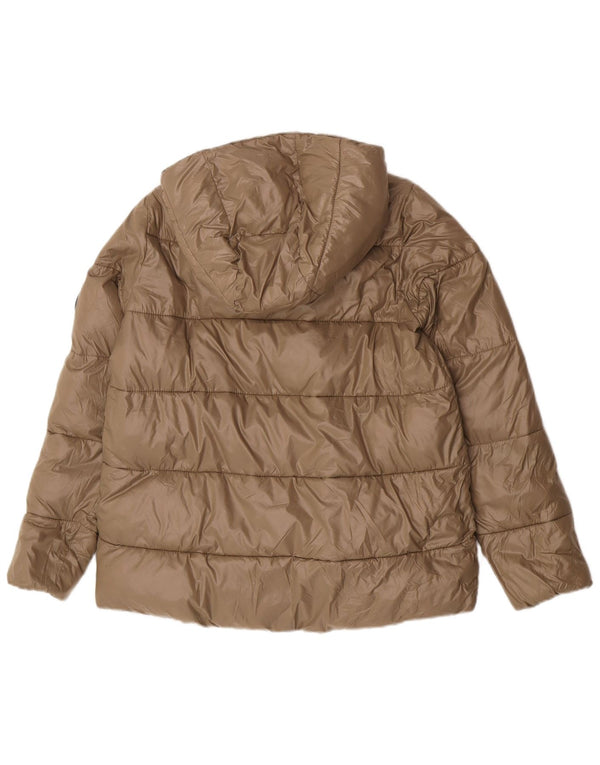 Женская стеганая куртка свободного кроя Zara UK 6 XS, хаки, нейлон