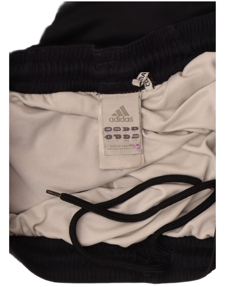 Мужские спортивные шорты Adidas Climacool, большие черные полиэстер с цветными блоками