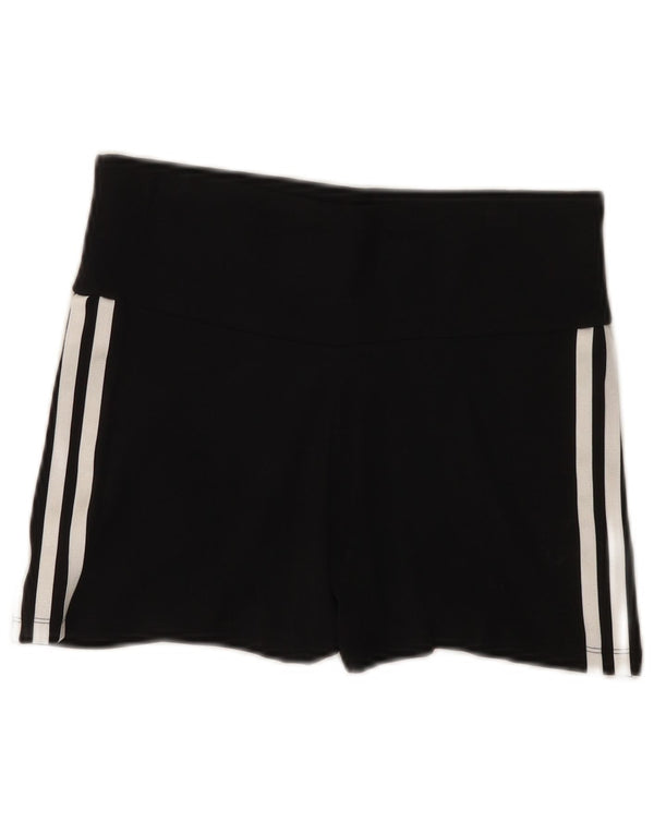 Женские спортивные шорты Adidas UK 12/14, средние черные хлопковые