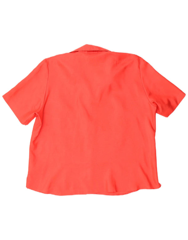 Женская блузка-рубашка с коротким рукавом Gerry Weber UK 20 2XL, красный полиэстер