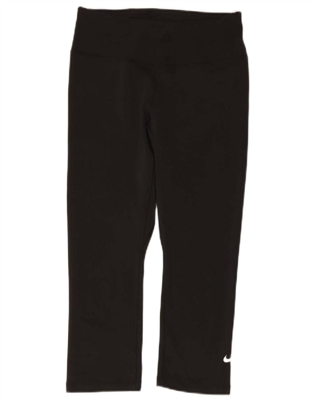 Женские леггинсы-капри Nike Dri Fit UK 10, маленькие черные из полиэстера