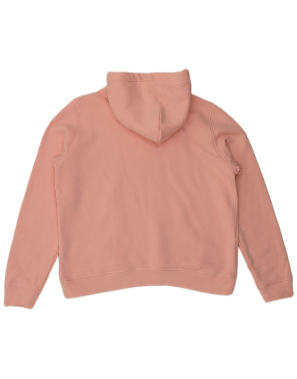 Женский джемпер с капюшоном Jack Wills Oversized с рисунком, Великобритания, 16 больших размеров, розовый хлопок