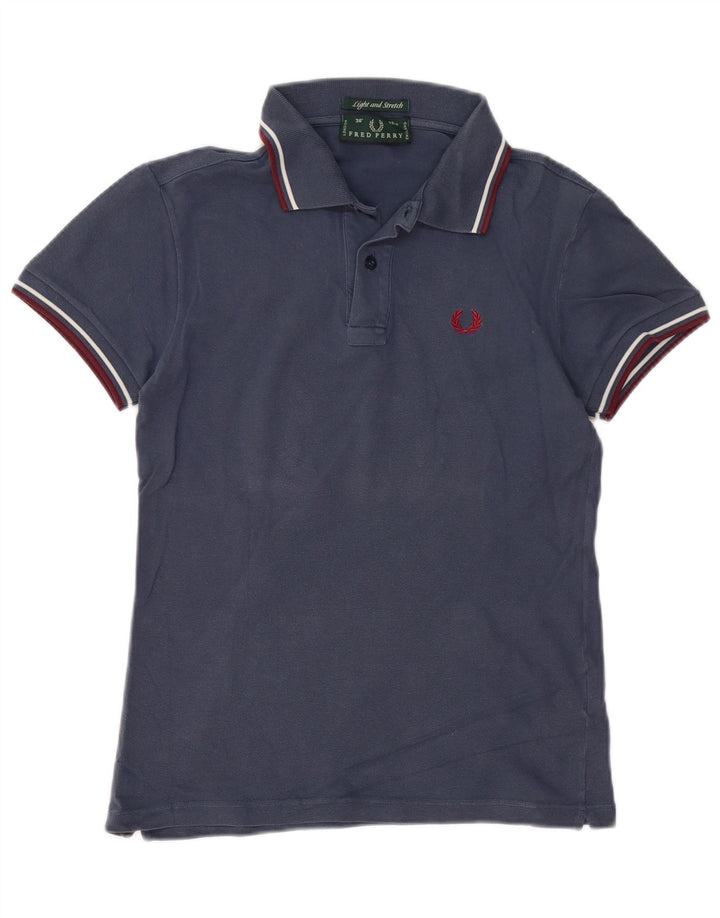 Мужская рубашка-поло FRED PERRY, маленькая, темно-синяя, хлопок