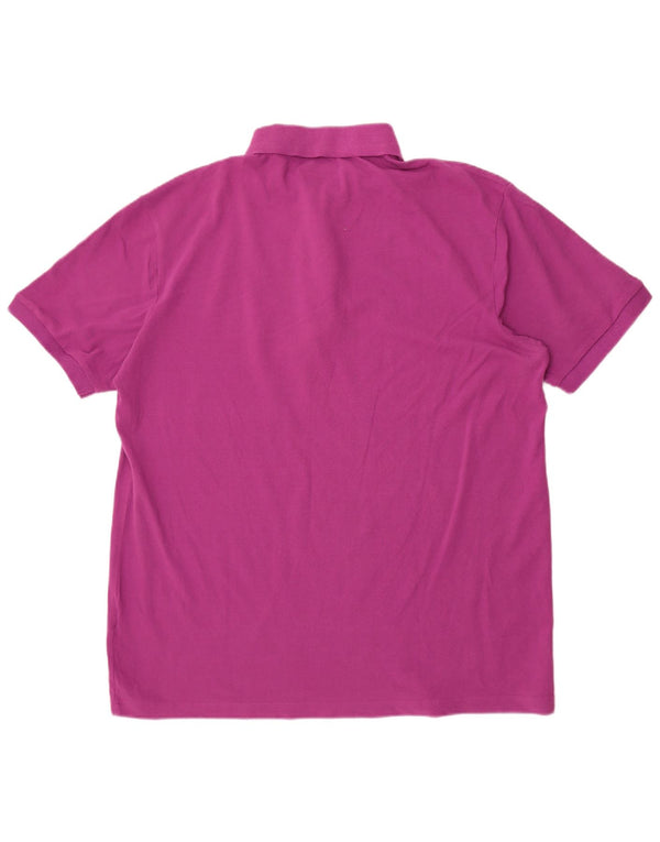 Мужская рубашка-поло Kappa 3XL фиолетовая, хлопок