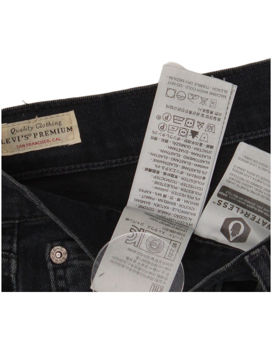 Мужские джинсы Levi's 511 Slim W34 L34 Темно-синие, хлопок