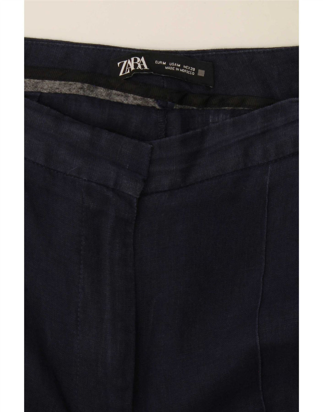 Женские прямые брюки чинос Zara Medium W30 L31 Темно-синие