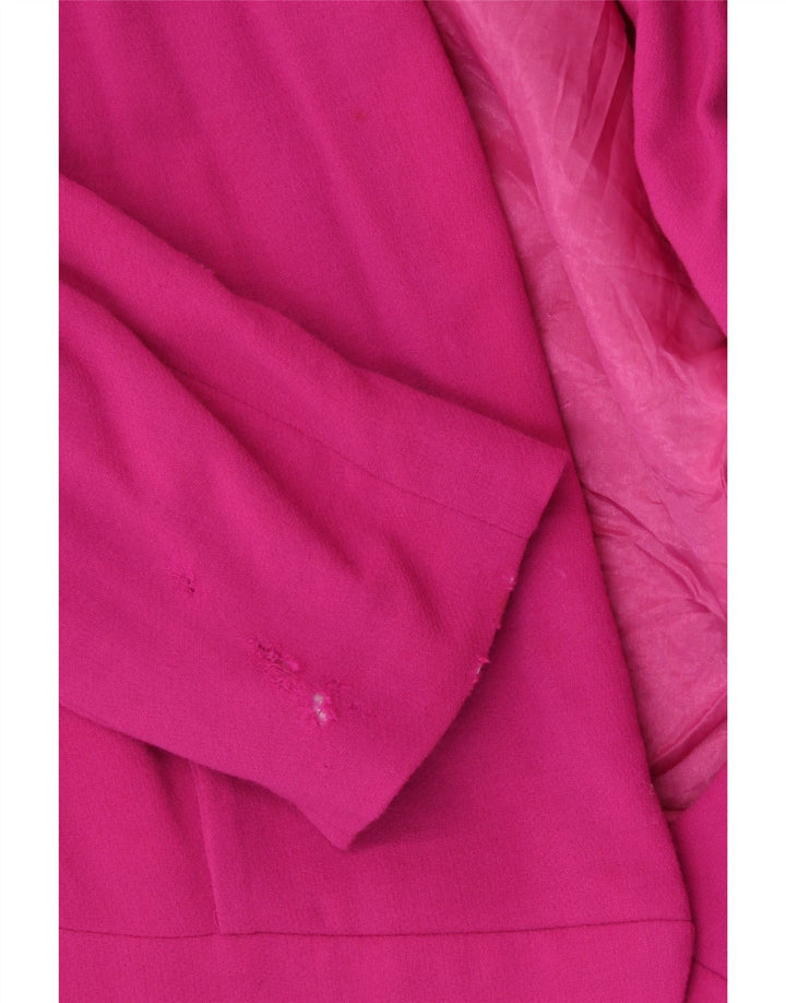 Женский пиджак Elegance UK 14, шерсть среднего розового цвета