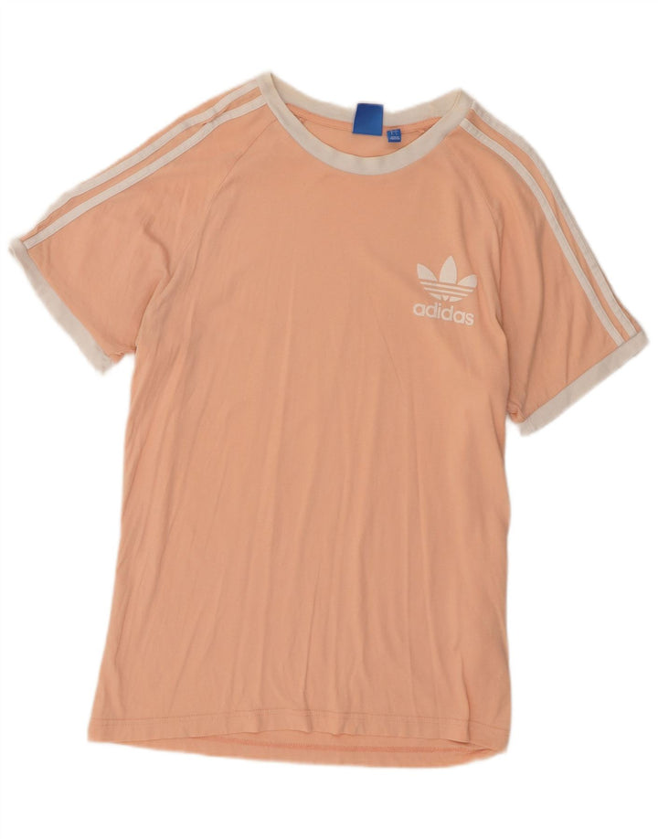 Adidas Мужская футболка из хлопка большого размера розового цвета
