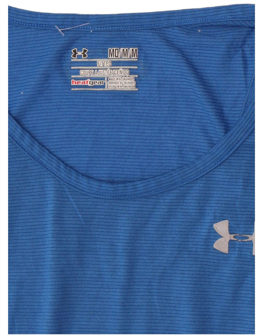 Мужской жилет Under Armour Heat Gear, средний синий в тонкую полоску