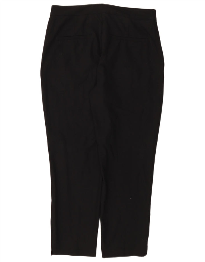 Женские узкие укороченные брюки Zara US 8 Medium W30 L25, черный полиэстер