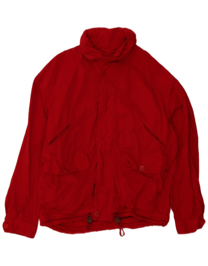 Винтажная мужская куртка с капюшоном UK 42 XL, красная