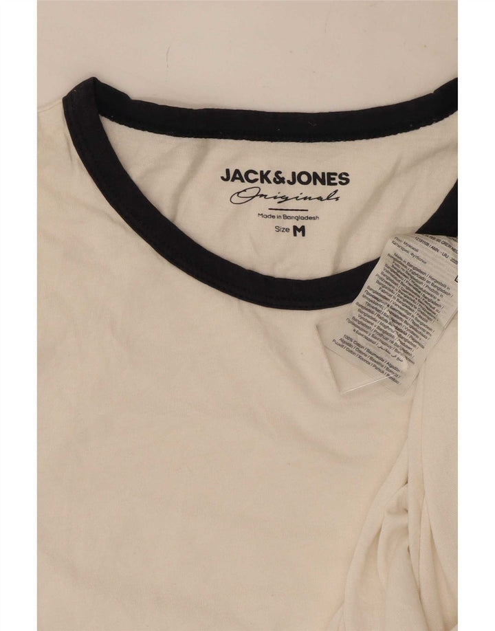 Мужская футболка Jack & Jones из хлопка среднего размера в белую полоску