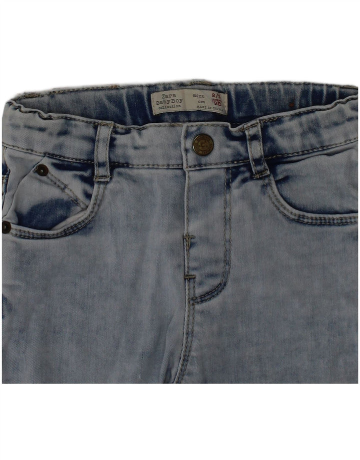 Джинсы узкого кроя Zara для мальчиков 2–3 лет W20 L13, синие, хлопок