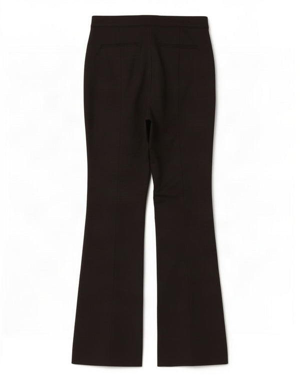 Женские расклешенные брюки чинос MINT VELVET UK 12, средний W30 L32, черный хлопок