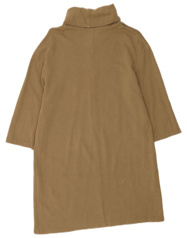 Женское платье-джемпер с рукавом 3/4 Zara UK 14, средний бежевый