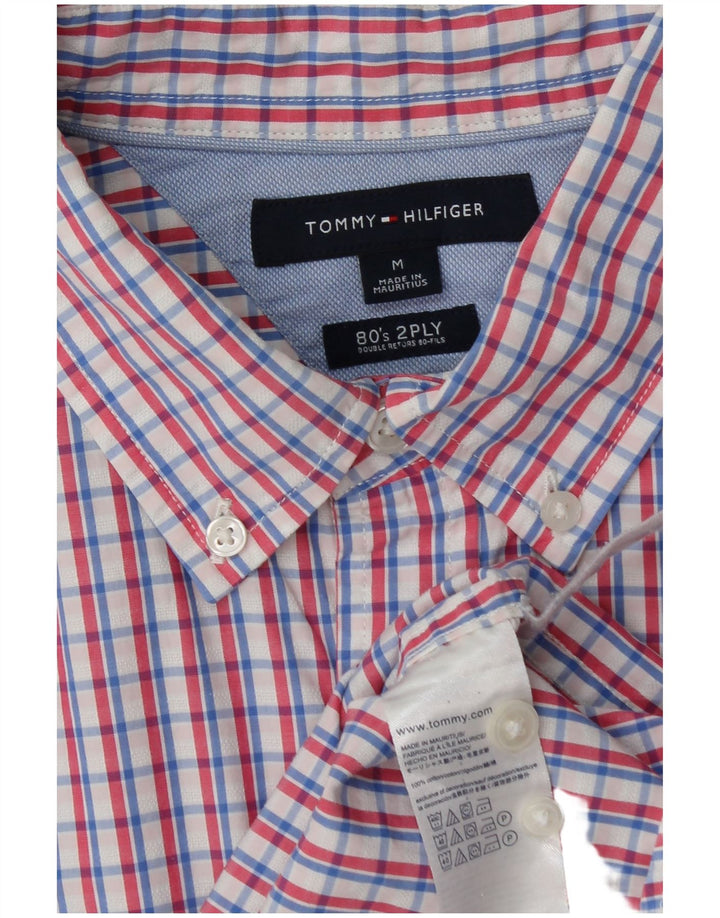 TOMMY HILFIGER Мужская двухслойная рубашка 80-х годов, средний размер, разноцветная клетка, хлопок