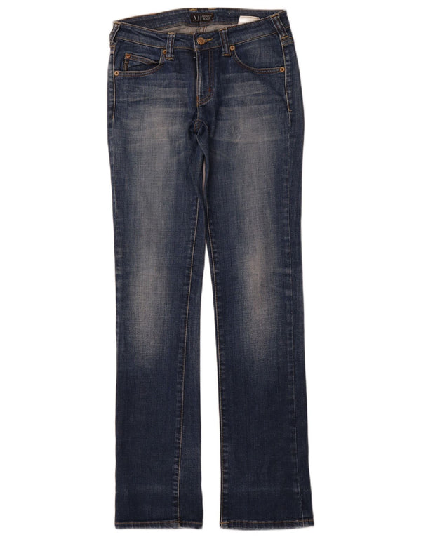 ARMANI Womens Bootcut Jeans W25 L33 Blue