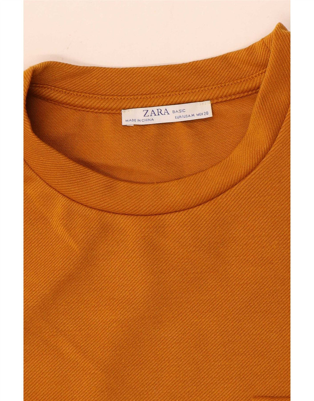Женский топ Zara с длинным рукавом UK 14, средний оранжевый