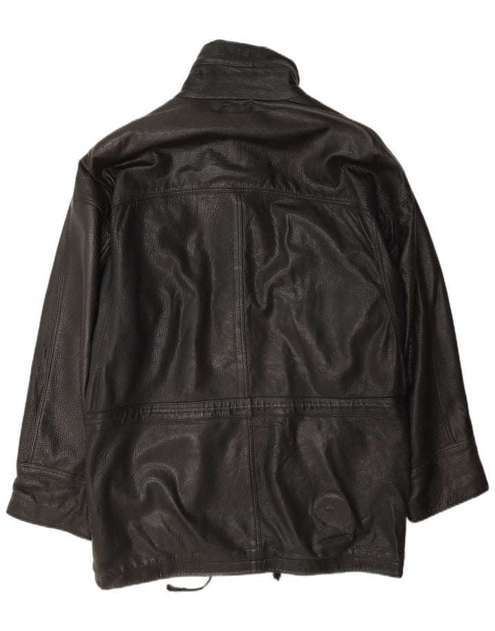 Мужская кожаная куртка Pierre Cardin UK 42 XL черная