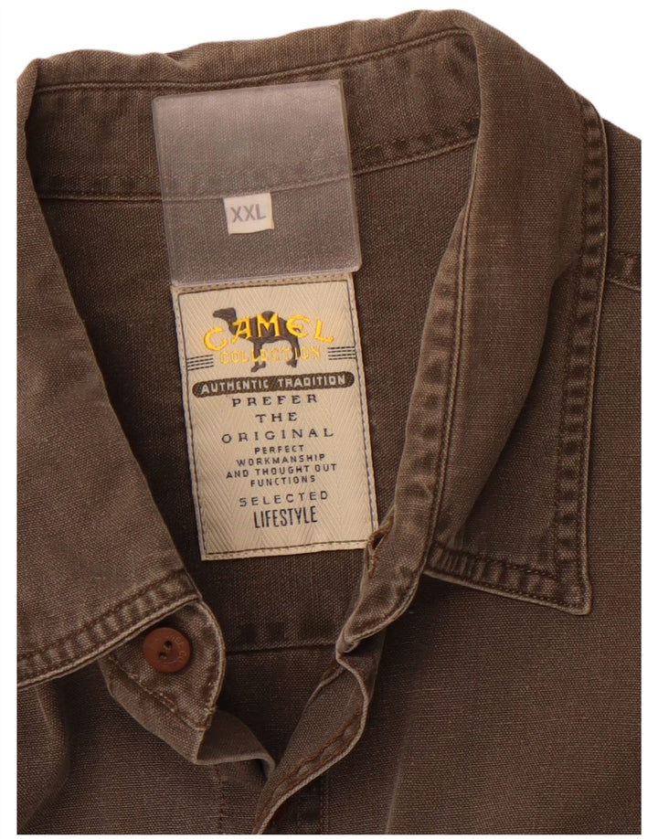 Рубашка мужская CAMEL ACTIVE 2XL Коричневая