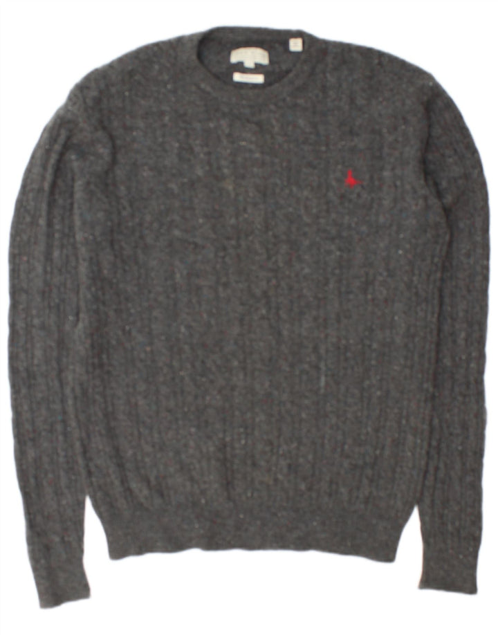 Мужской джемпер с круглым вырезом Jack Wills The Marlow, средний серый в крапинку
