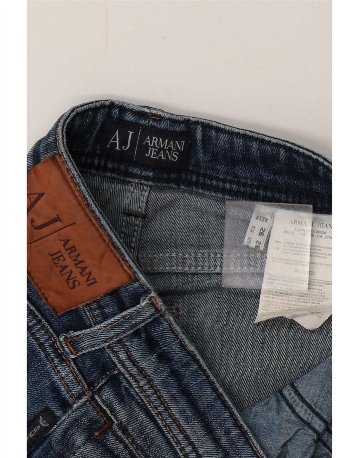Женские узкие джинсы Armani Bootcut W26 L29, синие, хлопок