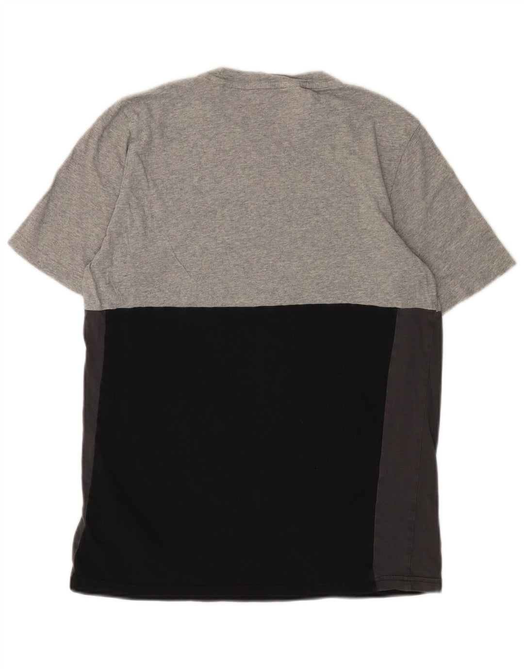 Футболка ADIDAS с рисунком для мальчиков, топ 15–16 лет, серый хлопок с цветными блоками