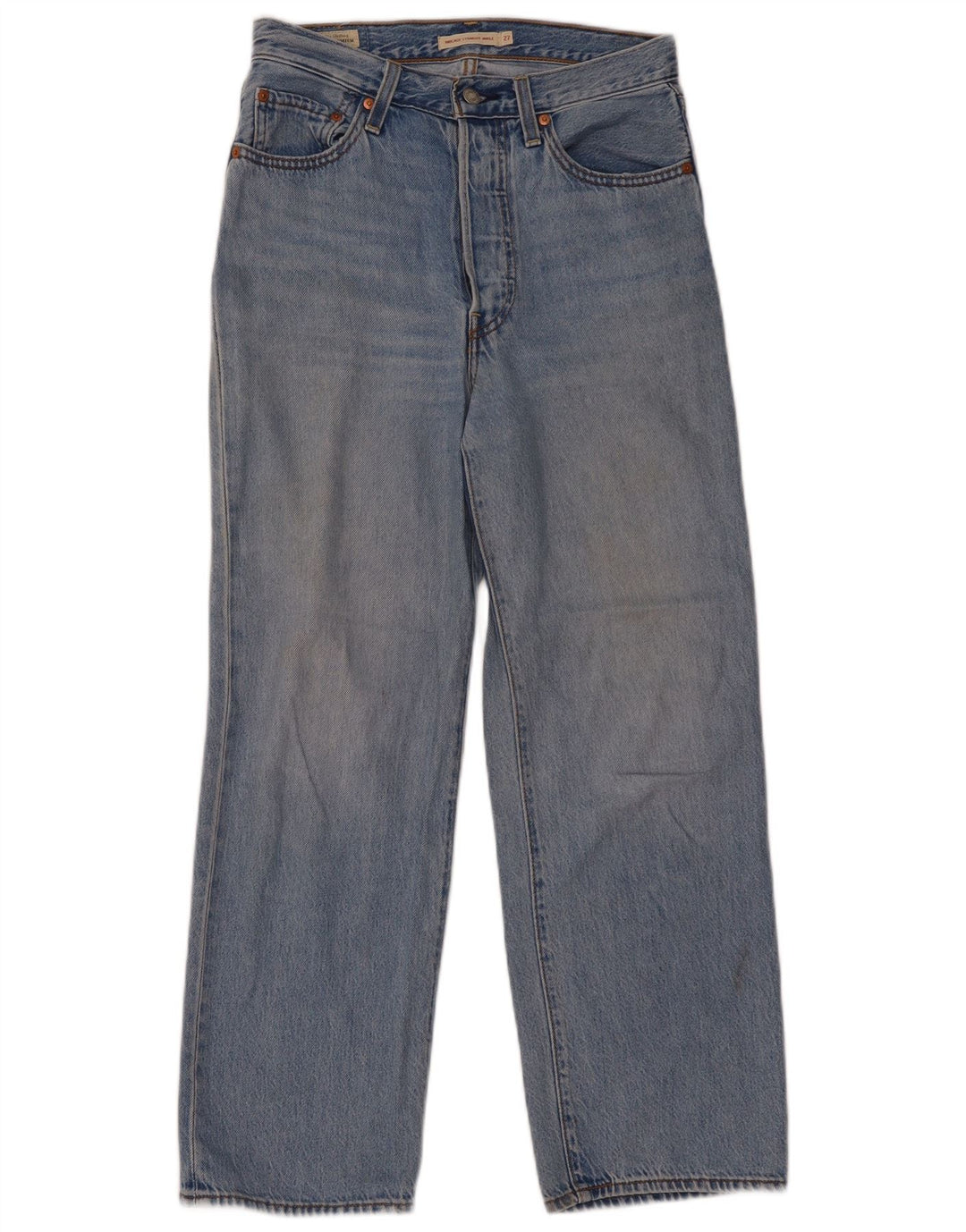 Женские прямые джинсы LEVI'S Ribcage W27 L27, синий хлопок