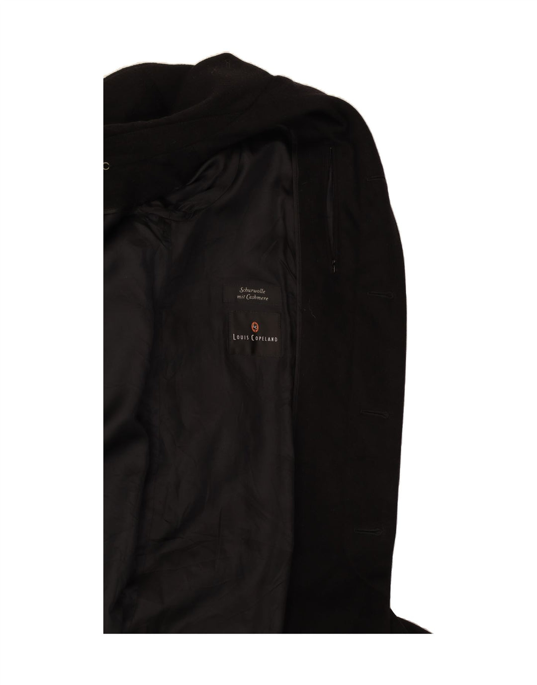 SCHNEIDERS Мужское пальто UK 38 Medium Black Wool