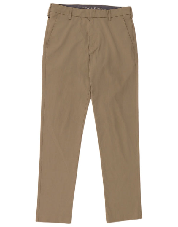 Мужские брюки-чинос Dockers W29 L32 бежевого цвета из полиэстера