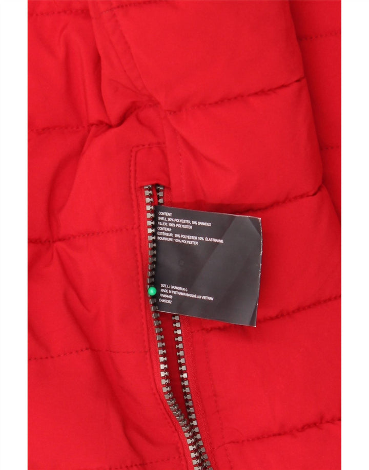 Мужская двусторонняя стеганая куртка NAUTICA UK 40, большая, черная, камуфляжная