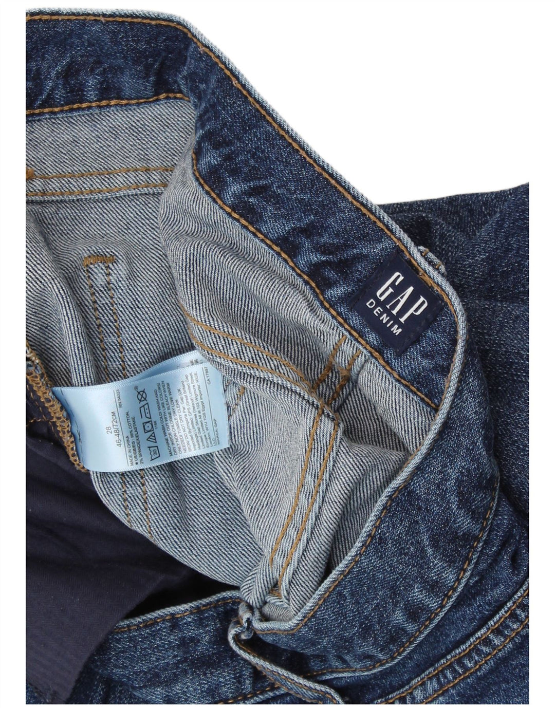 Мужские узкие джинсы GAP W28 L29 синие, хлопок