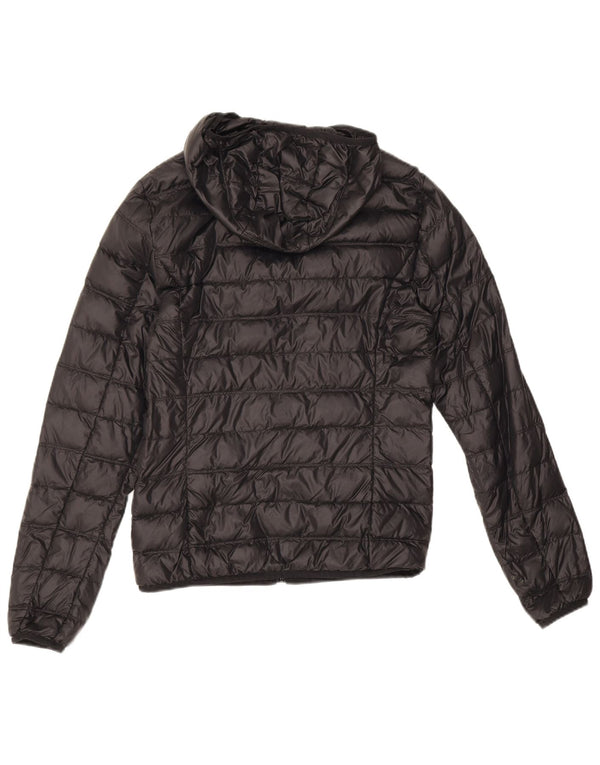 Женская утепленная куртка с капюшоном Emporio Armani UK 6 XS черная из полиамида