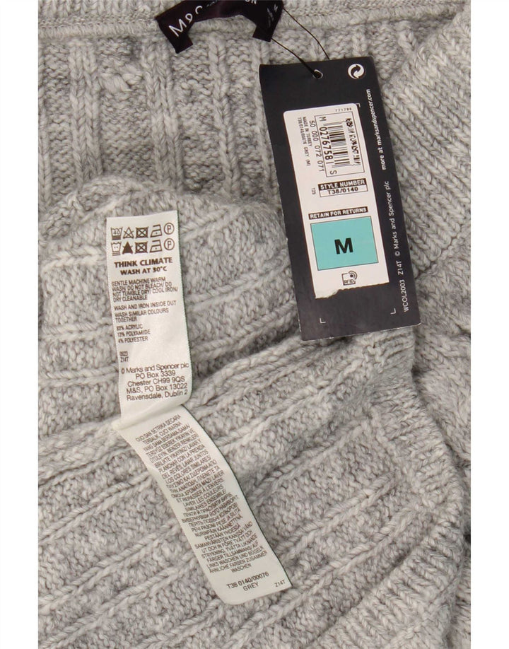 Женская трикотажная юбка миди Marks & Spencer Medium W30 Серый акрил